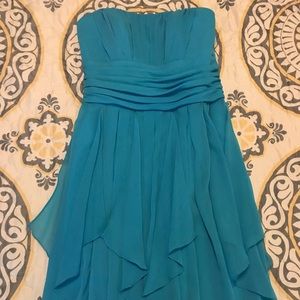David’s Bridal turquoise dress Sz 2